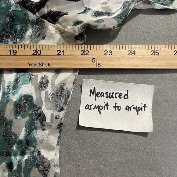 Hale Bob Size Large Burnout Satin Sheer Silk Leopard Print Bead Top Mobwife Glam - Picture 10 of 12